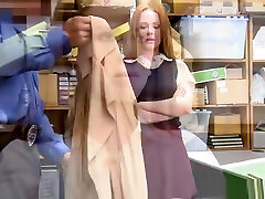 Shoplifter Ella Hughes rides dudes cock for her freedom
