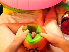 inflatable armband thrust n cum