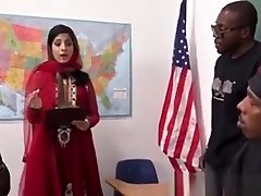 Nadia Ali Learns To Handle A Bunch Of Black Cocks