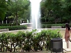 Busty anal banged in public