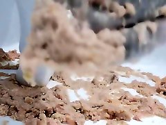 Pie Squishing in Socks