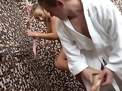 Sexy 18y old schoolgirl tickling in shower