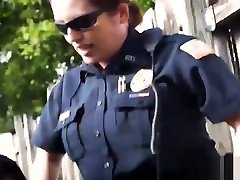Hot white cops fuck a black graffiti tube student panties outdoors