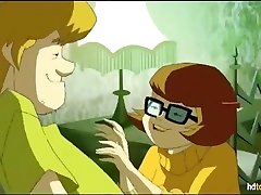 shaggy shoots his load right in velmas asshole