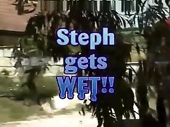 Woman takes bath fully Clothed