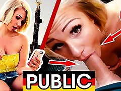 NATURAL TITS bouncing! TEEN Gabi Gold fucked PUBLIC! Dates66