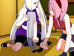 Naruto - Sakura Haruno X lovers videos Yamanaka Threesome 3D Hentai