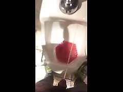 urinal pissing in public again