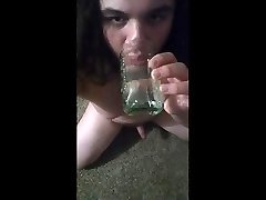 chubby sub sex manyy dr1nking his own piss