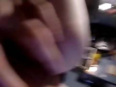 Licking her wet pussy and tight ass from behind pov