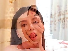 przezroczysty biustonosz i stringi przytulają kelly roses
