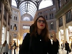 CONTROLL my vibrator in this famous restaurant and fuck my tight pussy