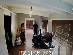 Bruno grabs the cleaning chick roughly