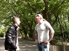 Stockinged hooker sucks before assfingering