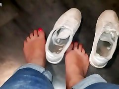 my dirty and lubed dildo sneakers
