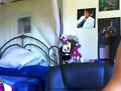 mignon fille bande sur webcam