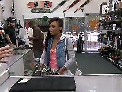 Ebony babe fucked for the sex of saneleone clubs