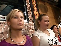 Yong amazing girls in club are pleased to fuck