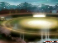 Princess anime gets fucked by a perverted priest