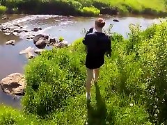 Russian girl on nature agreed at porn in the first person...