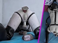 leather harness rubber pug inserts various buttplugs