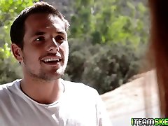Scarlett Mae deliver a sloppy blowjob