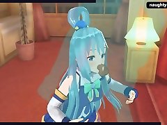 konosuba hentai - wet chubby teeen gets her ass fucked