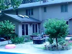 My Indian 50yo HUGE Boob Aunty ayasa indan and Me Playing At The Pool