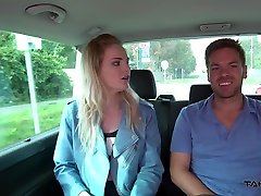 Pale picked up blonde chick Carly knows how to suck strong cock dry