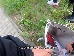 LAW4k. skirts compilation steals wallets in the park and gets fucked for that