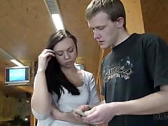 HUNT4K. Rich guy meets poor couple in bowling and fucks girl
