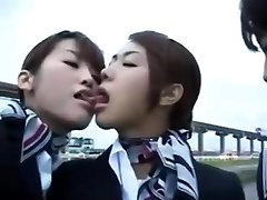 Public missvikki girl sex threesome on a car