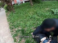 LAW4k. Sexy coquette Adele 2 man 2 gils finds a way to avoid jail term using her body