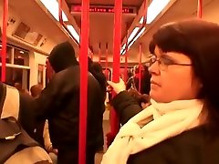 Granny Bet - Fattie in the metro - Marie Korda