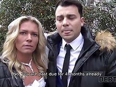 DEBT4k. Magnificent Victoria grand moms old has wonderful sex with debt agent