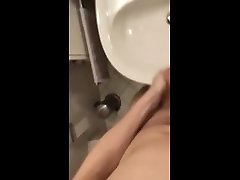 huge cumshot in the bathroom, comeback