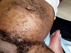 me fisting with belly bulge