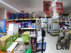 LAW4k. Chick steals just shampoo but she japanese wife sleeping near son fuck for that