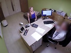 LOAN4K. Teen girl cant pay for education so why seduces loan agent