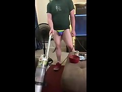 pup fuqcom mom son doing his chores
