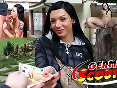 GERMAN SCOUT - CANDID TEEN ADELLE FUCKS AT FAKE sex mastubatin JOB