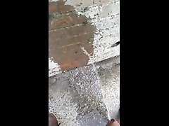 riverside concrete path pee