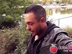HOT BRUNETTES fucked outdoors by stranger! Dates66.com