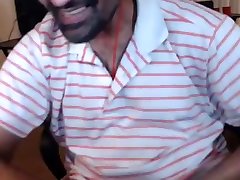 handsome hairy straight guy. jerking his big uncut cock
