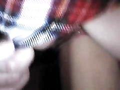 Teaser rides big dildo in front of mirror. Sucks cock. Moans