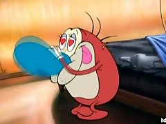ren and stimpy - old school black guys jacking off porn