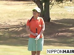 Teen busty asian girl molested gets her pink pounded on the green!