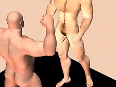 apollo and michael posing for each other