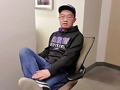 cumming all over after playingsniffing shoes