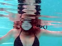 Sexy underwater redhead Nikita Vodorezova